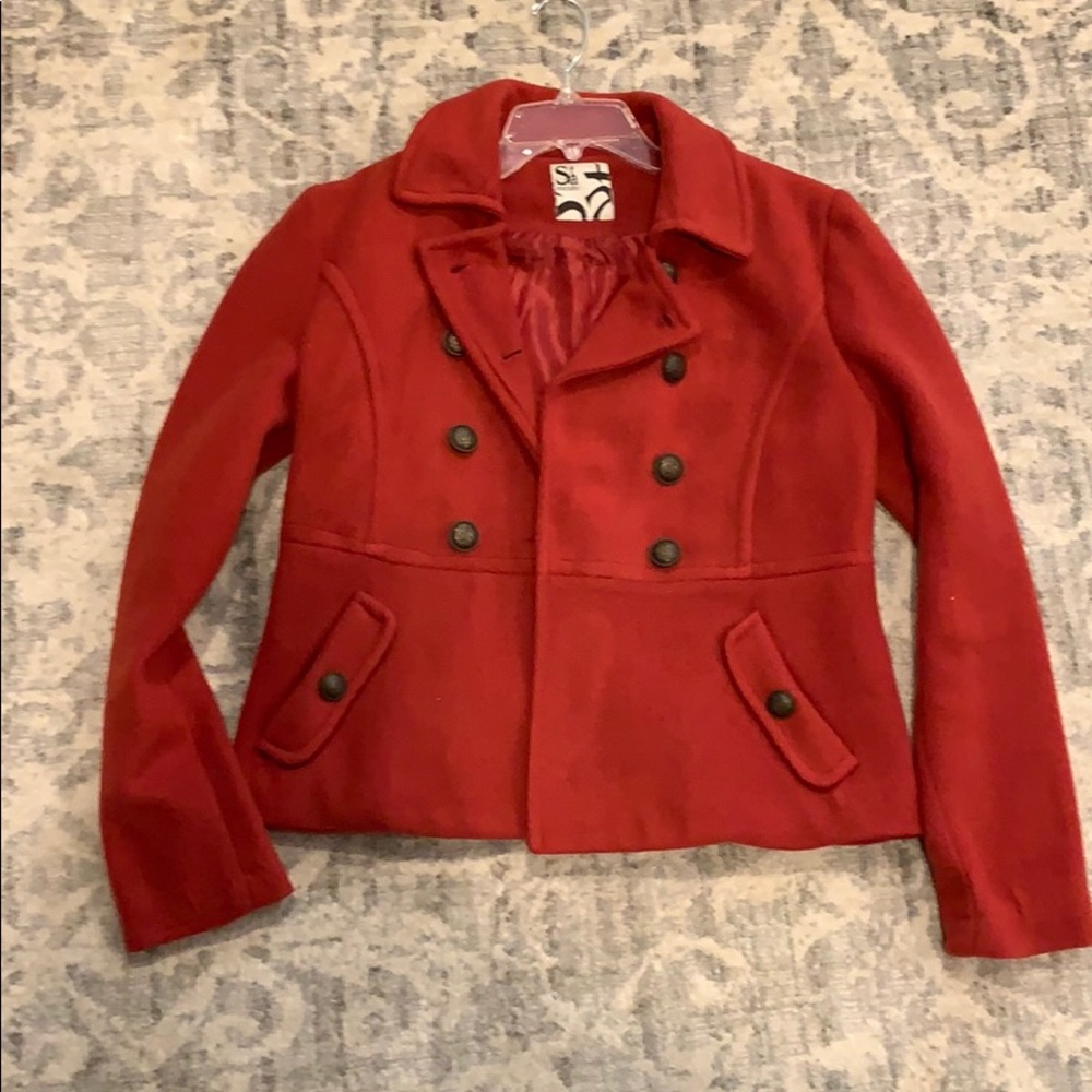 Staccato Jacket in burnt red color